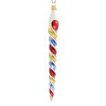 Sbk Gifts Holiday Red Blue & Gold Twisted Icicle  -  1 Glass Ornament 8.00 Inches -  Ornament Twist Patriotic Usa  -  Sbk221020  -  Glass  - 