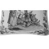 C&F Home Colonial Williamsburg 14" x 14" Black Toile Needlepoint Throw Pillow - 3 of 4