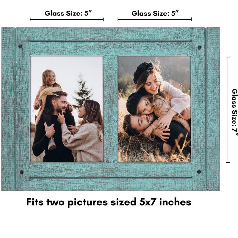 Americanflat Dual Rustic Photo Frame, 2 of 9