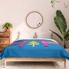 Deny Designs King Showmemars Festive Deers In Hot Pink Comforter and Pillow Sham Pink - 3 of 4