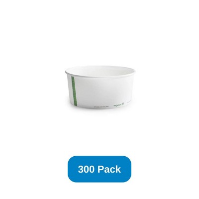 Vegware 48 oz PLA-lined Paper Food Bowl 185-Series Bon Appetit Bowls - Case of 300