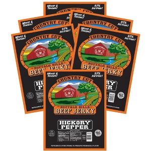 Buffalo Bills 2.6oz Hickory Pepper Country Cut Beef Jerky - Six 2.6oz Packs - 1 of 4