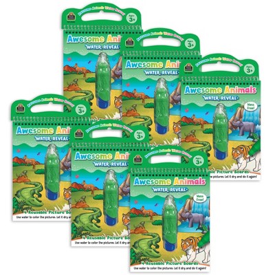 Teacher Created Resources® Awesome Animals Water Reveal Book, 6 Sets