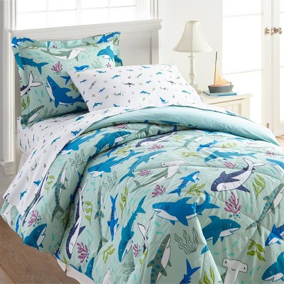 5pc Twin Shark Attack Cotton Bed in a Bag - WildKin
