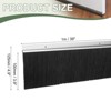 Unique Bargains Aluminum Alloy H-Shape Holder PP Bristle Rust-resistant Door Sweep 1 Pc - 2 of 3