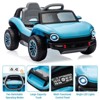 12V Ride on Car with Parental Remote Control, Electric Ride on Vehicle Toy for Kids, Toddler  Ride on Toy with LED Light & Music for Boys Girls - 2 of 4
