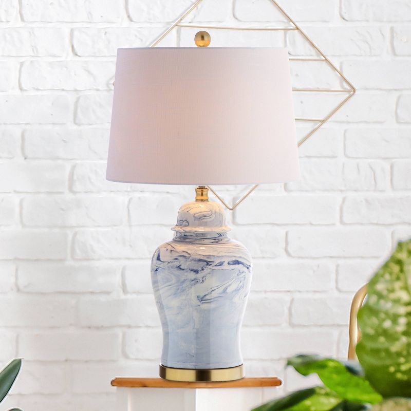 26&#34; Ceramic Wallace Table Lamp (Includes LED Light Bulb) Blue - JONATHAN Y, 6 of 7