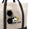 Michigan Tech University Primary Logo Canvas Tote Bag With External Pocket, Reusable Shoulder Bag for Shopping, School, Beach - 2 of 4