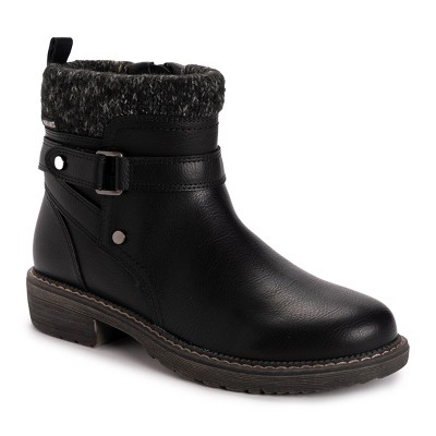 Muk Luks Women's Garland Gina Boots, Black, 6 : Target