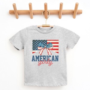 The Juniper Shop American Girly Flag Coquette Youth Short Sleeve Tee - 1 of 4
