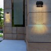 18"(H)1 pack 12W Modern Outdoor Wall Light Fixture, Weatherproof LED Wall Sconce with Bubble Crystal, Black Finish - 4 of 4
