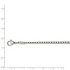 Black Bow Jewelry 2.5mm Stainless Steel Fancy Flat Box Chain Necklace - 2 of 4