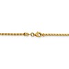 Black Bow Jewelry 2.1mm 14k Yellow Gold Diamond Cut Open Franco Chain Necklace - 4 of 4
