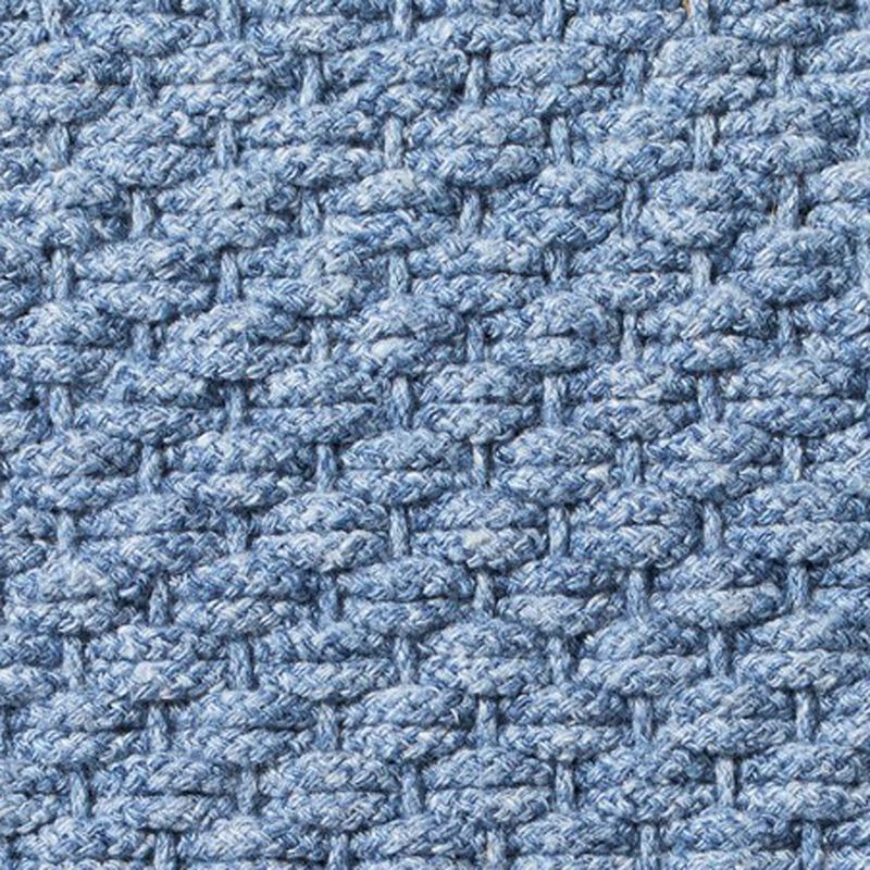 tagltd 1'6"x2'6" Handwoven Doormat Blue Solid Rectangle Indoor and Outdoor Polypropylene Door Welcome Mat Blue, 2 of 4