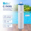 Unicel C-7490 137 Square Foot Media Replacement Pool Filter Cartridge with 176 Pleats, Compatible with Hayward Pool Products - 2 of 4