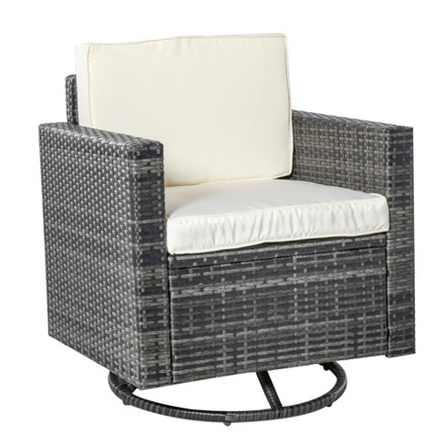 Outsunny rattan deals rocking chair