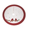 Transpac Polyester 47.25 in. Multicolor Christmas Cardinals on Branch Tree Skirt - 2 of 3