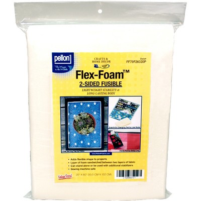 Pellon Flex-Foam 2-Sided Fusible Stabilizer-20"X60"