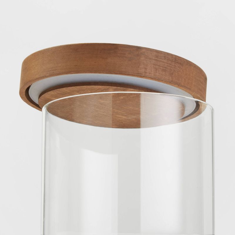 Glass Storage Canister with wood lid - Small - Threshold&#8482;, 3 of 10