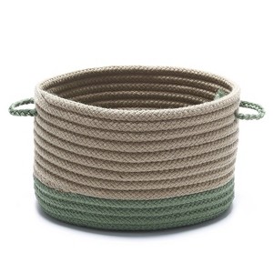 Colonial Mills Marina Baskets IN61 Moss Green Neutral 15"x15"x18" - Area Rug - 1 of 2