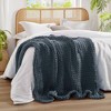 50"x60" Chunky Double Knit Handmade Throw Blanket - Madison Park - image 3 of 4