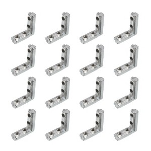 Unique Bargains Zinc Alloy Corner Connectors for 3030 Series L-Shape Interior Joint Brackets - 1 of 4