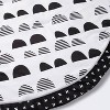 Round Activity Playmat Scallop - Cloud Island™ Black/White - image 4 of 4