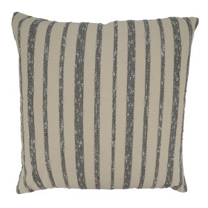 Saro Lifestyle Thin Striped Throw Pillow With Down Filling - 1 of 3