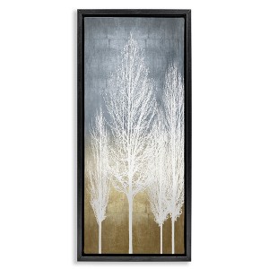 Stupell Industries Tall Tree Silhouettes Abstraction, 11" x 25" - 1 of 4