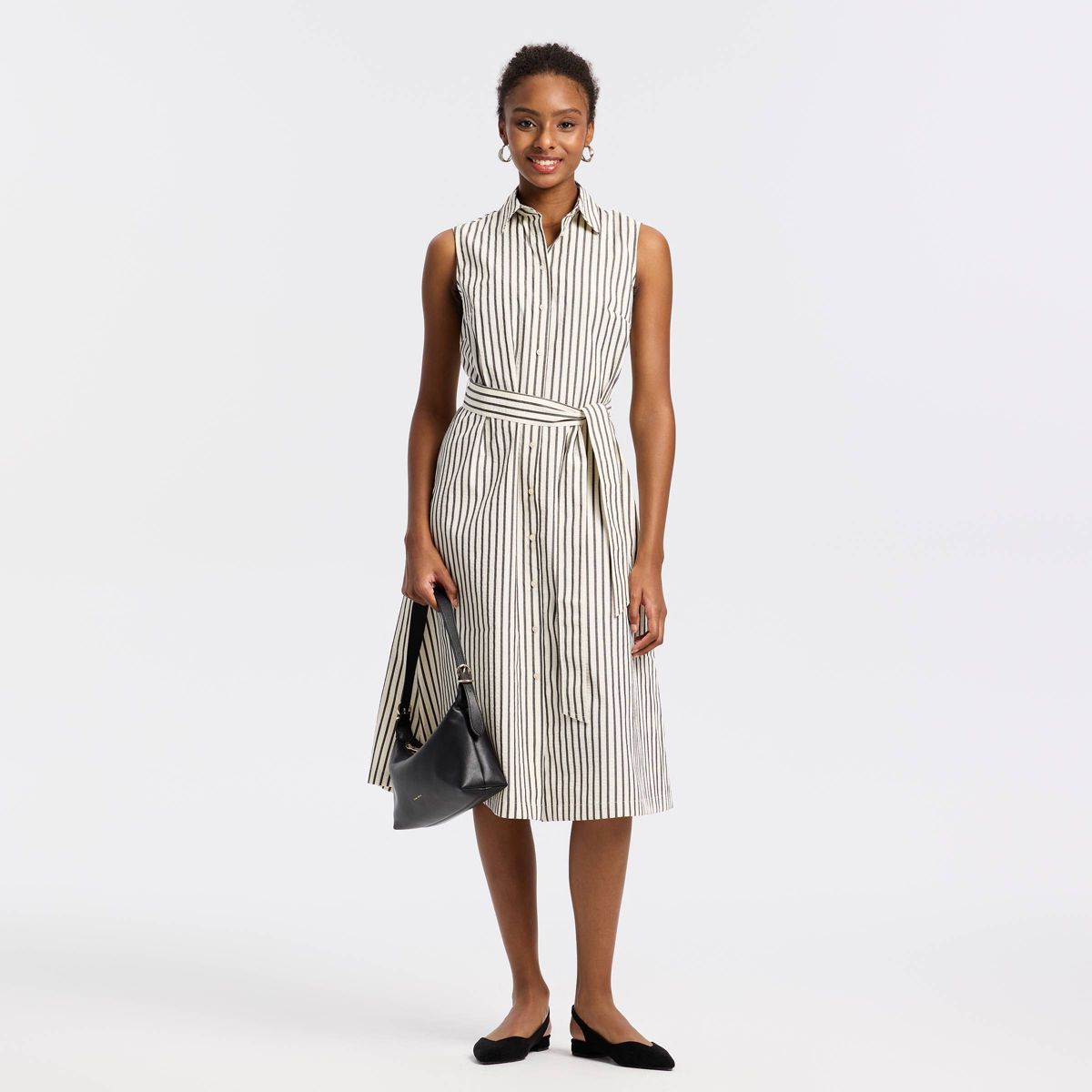 Women's Belted Midi Shirtdress - A New Day™ - thumbnail 10