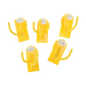 Unique Bargains Utility 3-Hook Adhesive Cloud 3.15"x1.38" 5 Pcs - 1 of 4