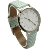 Olivia Pratt Stripped Pastel Colors Faux Leather Women Watch - 4 of 4