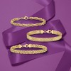 Ross-Simons 18kt Gold Over Sterling Jewelry Set: 3 Link Bracelets - 4 of 4