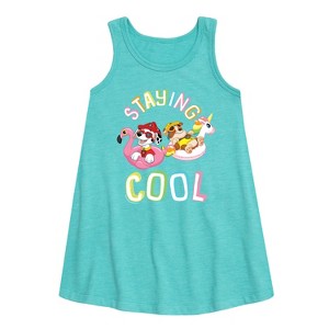 - Paw Patrol - Staying Cool Graphic Sleeveless Aline Dress - 1 of 4