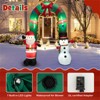 SEVOBAL Inflatable Holiday Decorations 8ft Christmas Inflatable Arch with Santa Snowman - Christmas Inflatable Outdoor Decor, Multi, 80.4"*32.4"*84" - 4 of 4