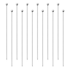 Unique Bargains Stainless Steel Drink Appetizer Bead Head Cocktail Picks 8.2" - 1 of 4