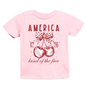 The Juniper Shop Land Of The Free Cherries Youth Short Sleeve Tee - 1 of 4