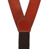 Suspender Store Men’s 1.25" All-Leather Galluses with 12-Gauge Shell Accent – Brown - 3 of 4