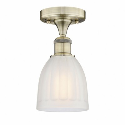 Brookfield - 1 Light Semi-Flush Mount In Industrial Style-9.75 Inches Tall and 5.75 Inches Wide