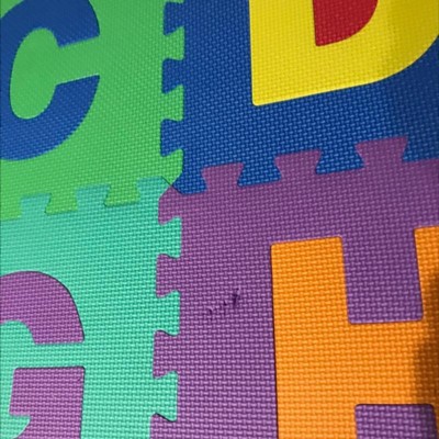 Insten Foam Alphabet & Numbers Floor Mat With Solid Colors, Soft Flooring  For Kids Playroom, Yoga & Exercising, 11.6x11.6 In : Target