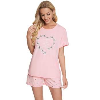 Cheibear Womens Lounge Summer Ruffle Cami Tops With Shorts Pajamas