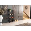 VYNXARIA 5 Tier Black Modern Ladder Bookshelf: Ideal for Small Living Rooms and Offices - 2 of 4