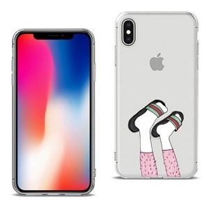 Reiko Apple iPhone X/iPhone XS Design Air Cushion Case with FeetDesign in Clear - 1 of 4