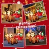 Angel Sar 7.2ft Christmas Inflatable Santa Sled with Reindeer, LED Light-Up Outdoor Yard Decoration, Waterproof Blow-Up for Holiday Party, Lawn - 4 of 4