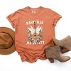 Nashville Music City Guitar Grunge - Womens Garment Dyed Tee - 2 of 3
