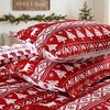 3 Piece Christmas Duvet Cover Bedding Set - 3 of 4