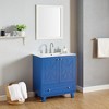 Classic Bathroom Vanity with Ceramic Basin and Solid Wood Legs - 2 of 4