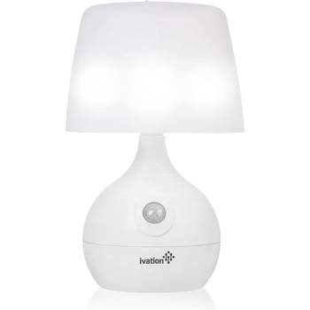 Ivation 12-LED Motion Sensing Small Table Lamp, Dual Color Range, White
