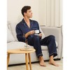 Mommesilk Piped Silk Pajamas For Men - 2 of 4