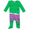 Marvel Avengers Hulk Captain America Spider-Man Baby 3 Pack Zip Up Sleep N' Play Coveralls Newborn to Infant  - 4 of 4